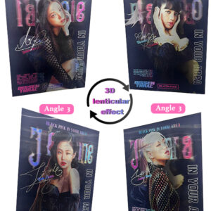 Black Pink 3D motion flip poster/Lenticular Printing